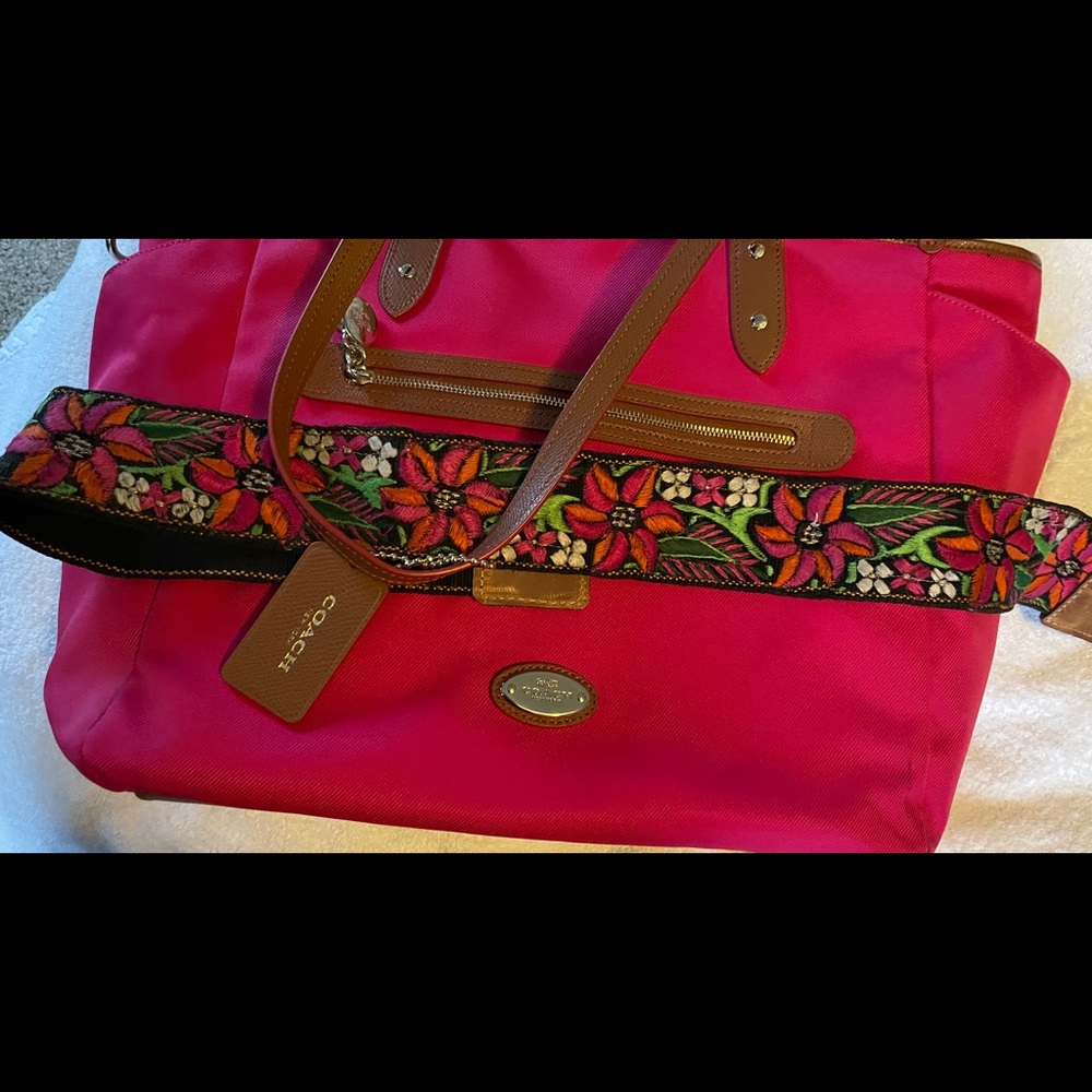 Coach diaper bag- with never used changing pad